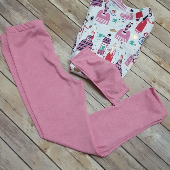 3 pcs. girls dress, leggings, facemask sz. 8 - Picture 2 of 4